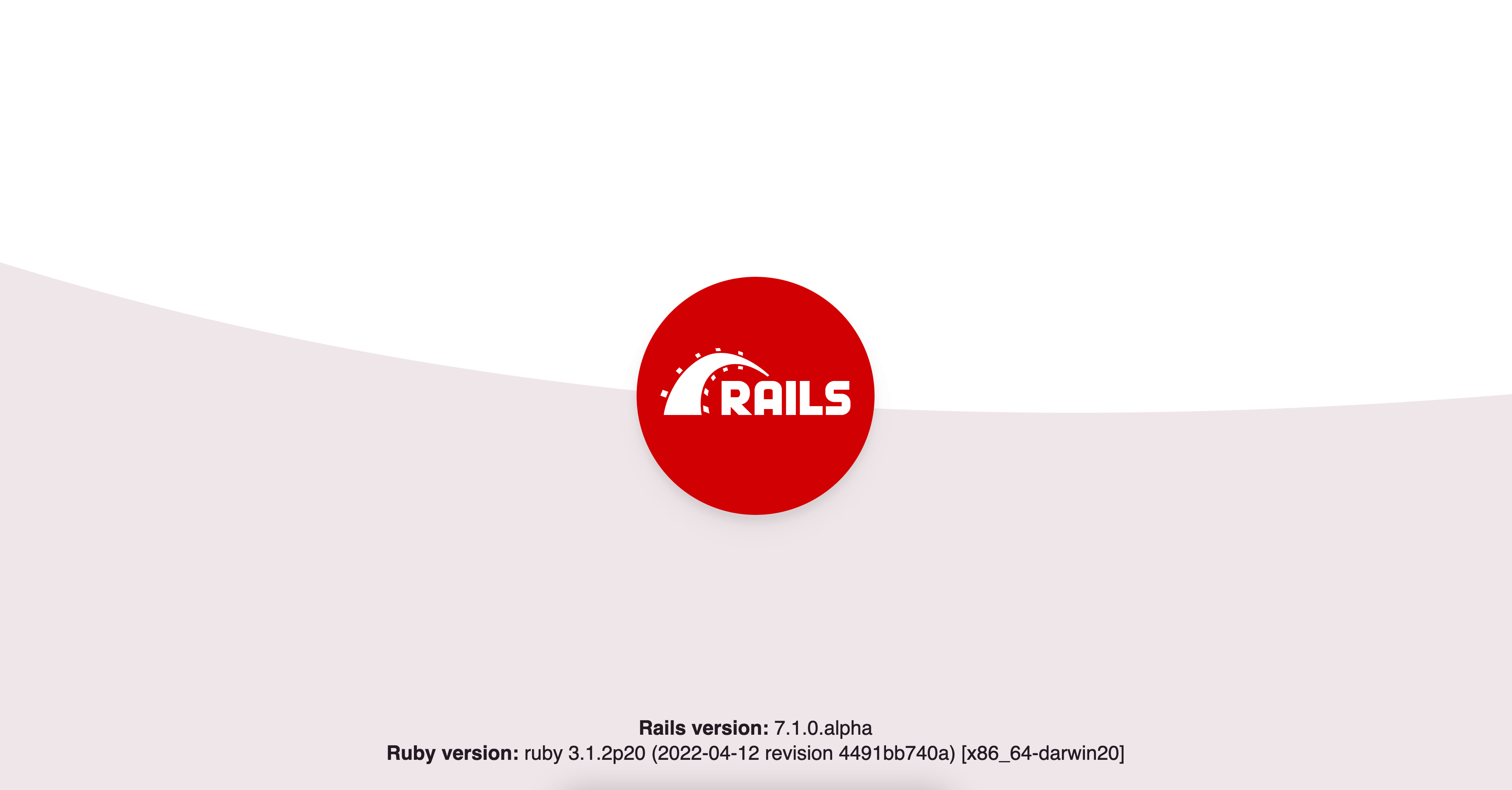 Rails启动页面截图